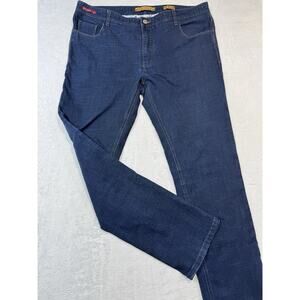 Enzo Tovare Jeans Men 40 Blue Straight Pants Lightweight Preppy Casual 40X32